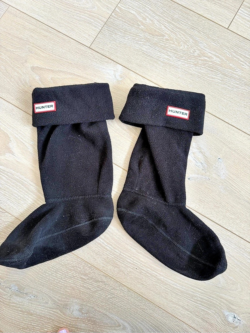 Hunter Fleece Boot Socks Black